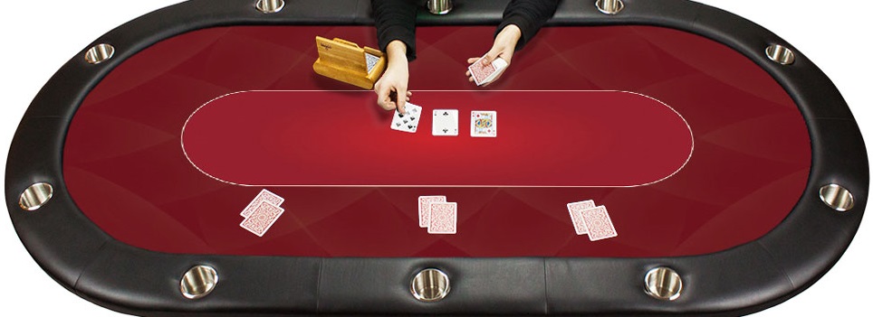 The casino poker table felt will give your table the look of a real casino table