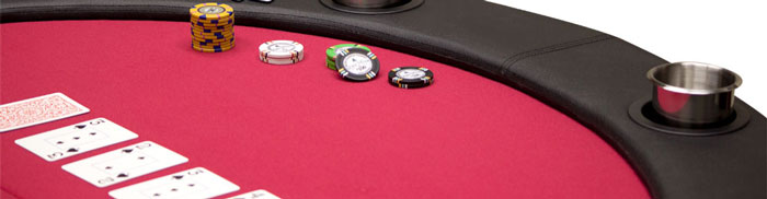 Choose from several styles of poker tables